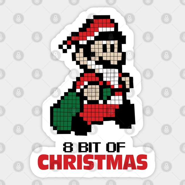 8 Bit of Christmas Sticker by KewaleeTee